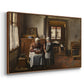 Grandmother's Feast, 1873 - Floater Framed Canvas Print