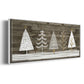 Wooded White Christmas Collection D - Floater Framed Canvas Print