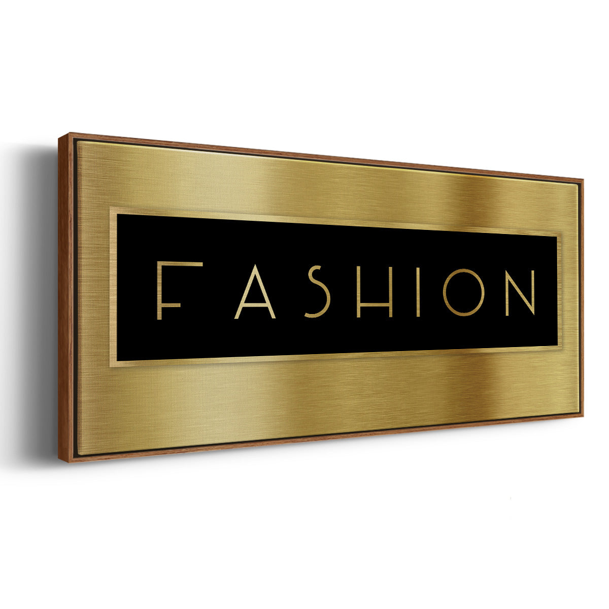 Gold Fashion - Floater Framed Canvas Print