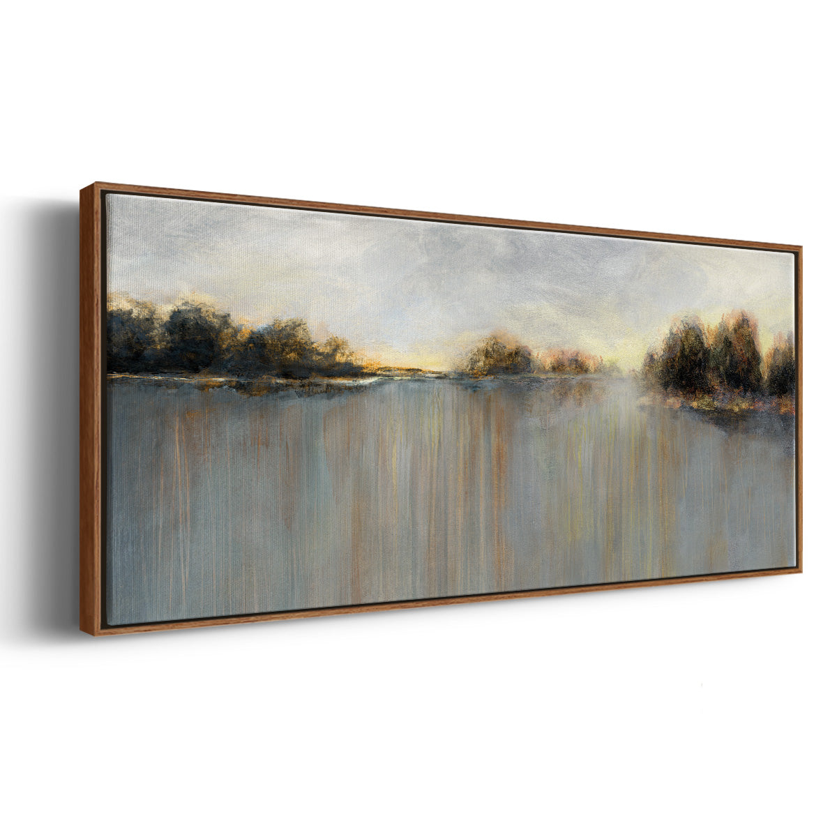 Rain at Dawn - Floater Framed Canvas Print