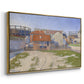 Gasometers at Clichy, 1886 - Floater Framed Canvas Print