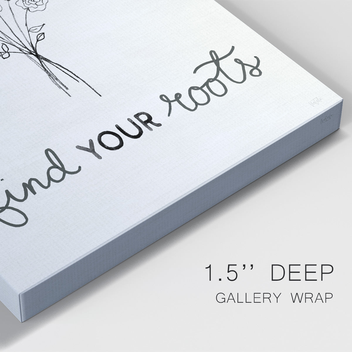 Find Your Roots Sketch - Canvas Art Print