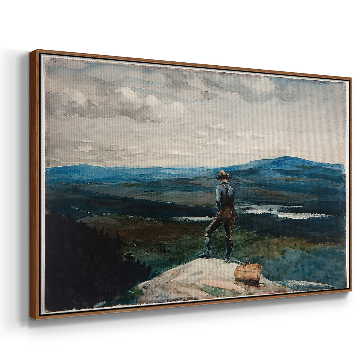 The Ranger, Adirondacks, 1882 - Floater Framed Canvas Print