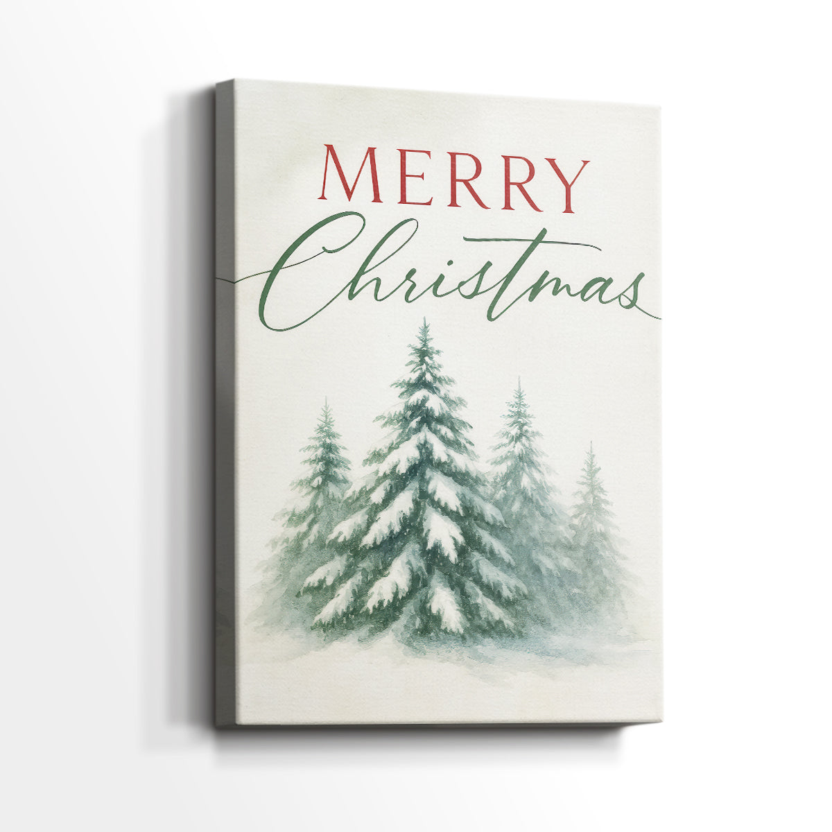 Night of Frostlit Pines - Canvas Art Print