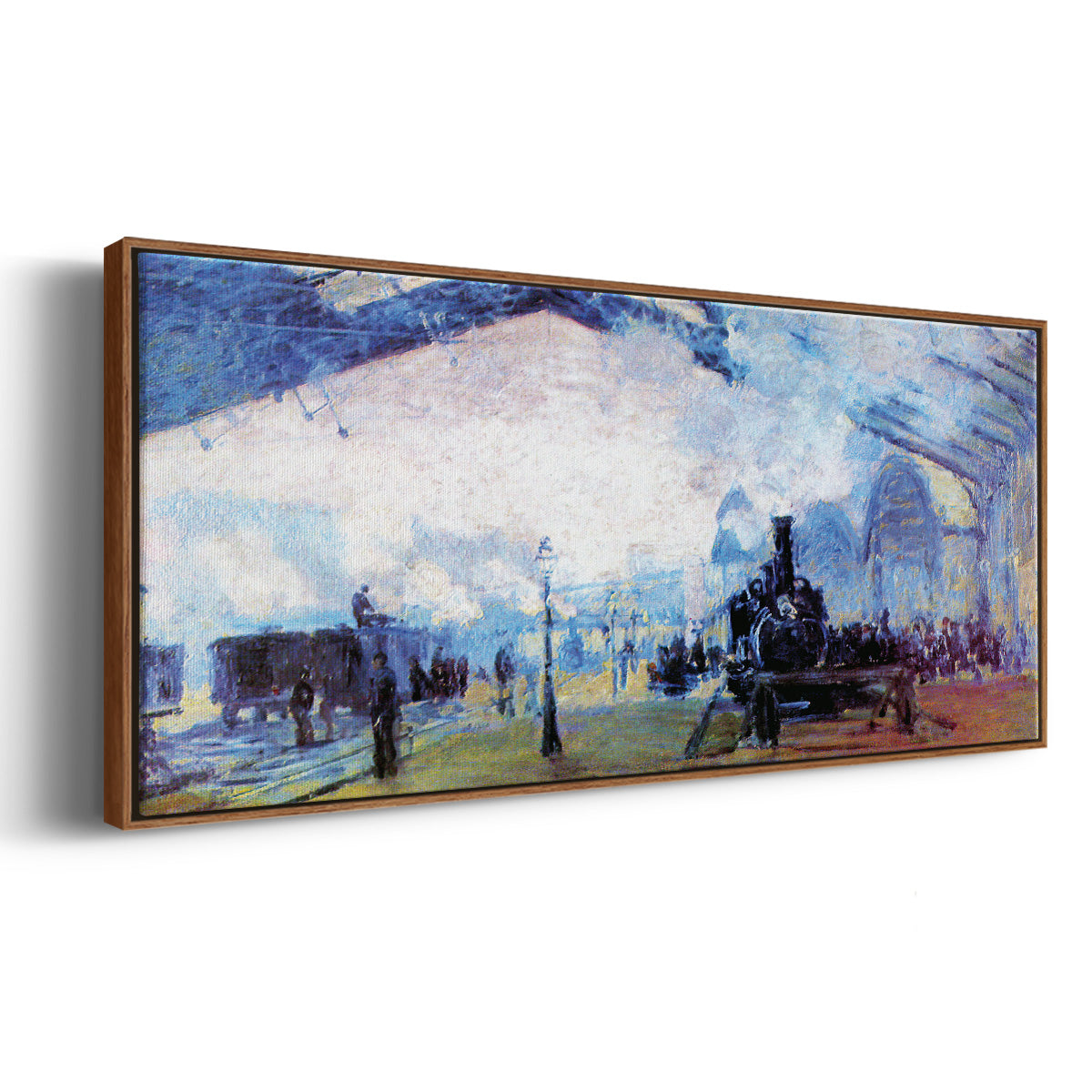Saint Lazare Station in Paris - Floater Framed Canvas Print