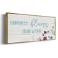 Happiness Blooms - Floater Framed Canvas Print