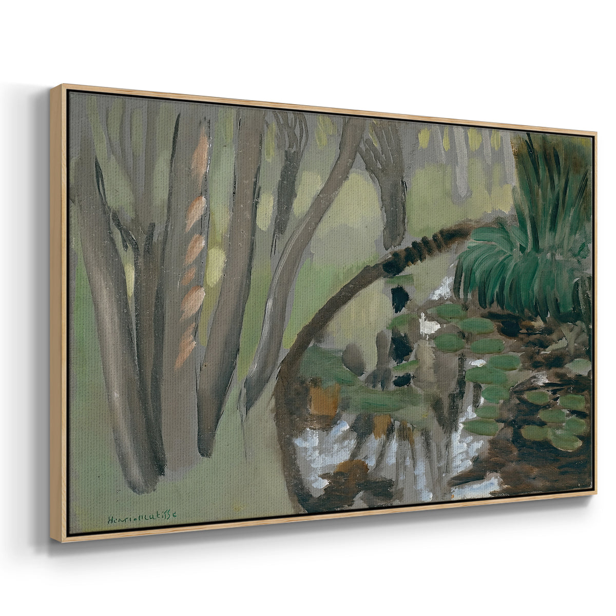 The Stream, Maintenon, 1918 - Floater Framed Canvas Print