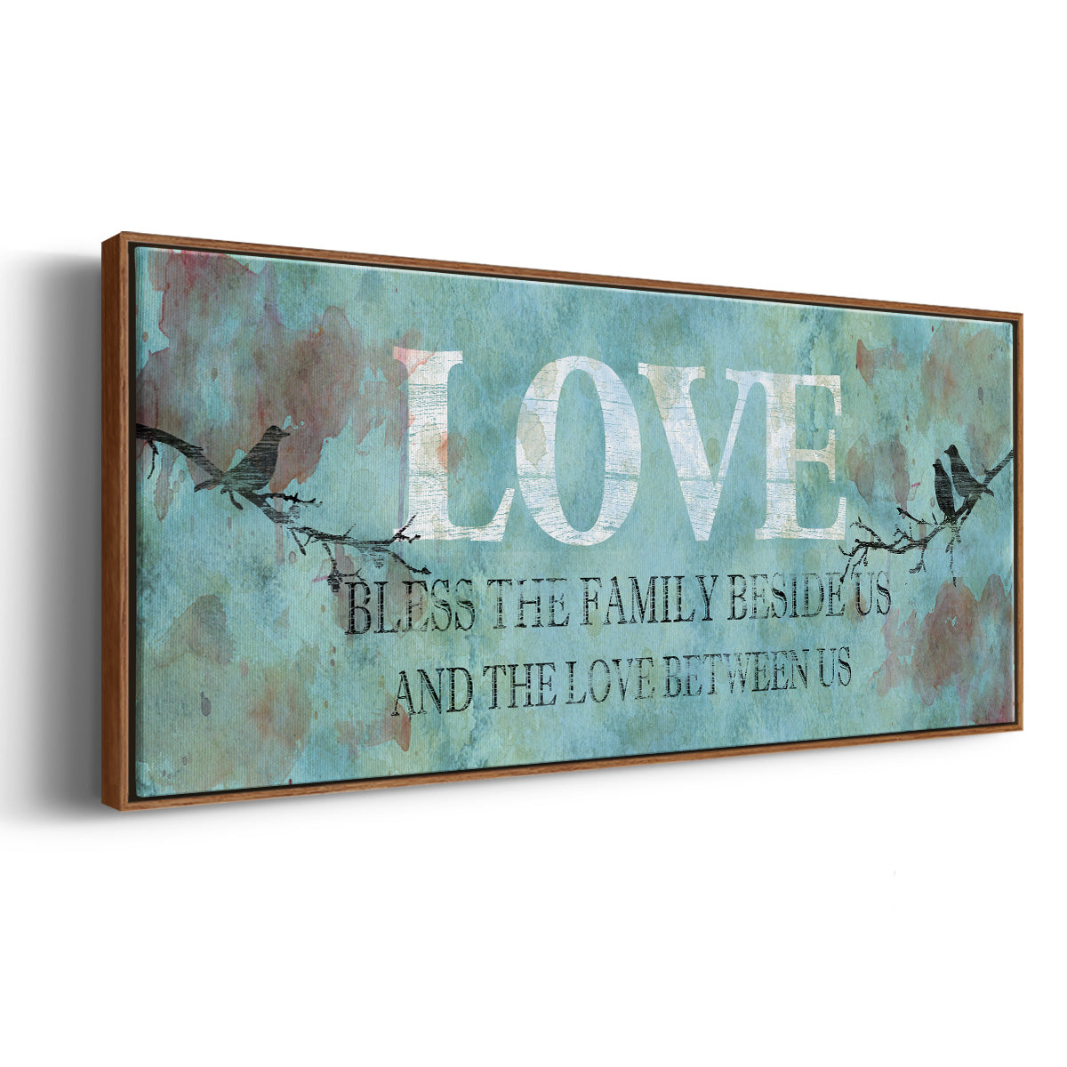 Love Between Us - Floater Framed Canvas Print