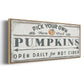 Pumpkin Patch I - Floater Framed Canvas Print