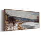 The Seine at Bougival, 1869 - Floater Framed Canvas Print