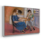 Domino Players, 1921 - Floater Framed Canvas Print