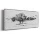Treeline Sketch I - Floater Framed Canvas Print
