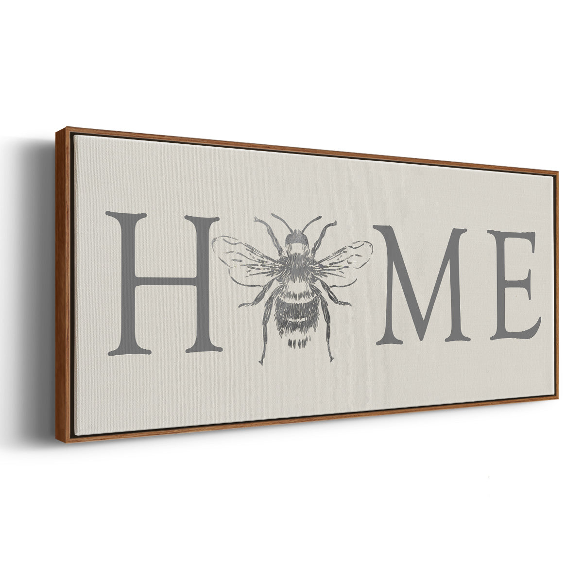 Bee Home - Floater Framed Canvas Print
