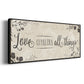 Love Conquers - Floater Framed Canvas Print