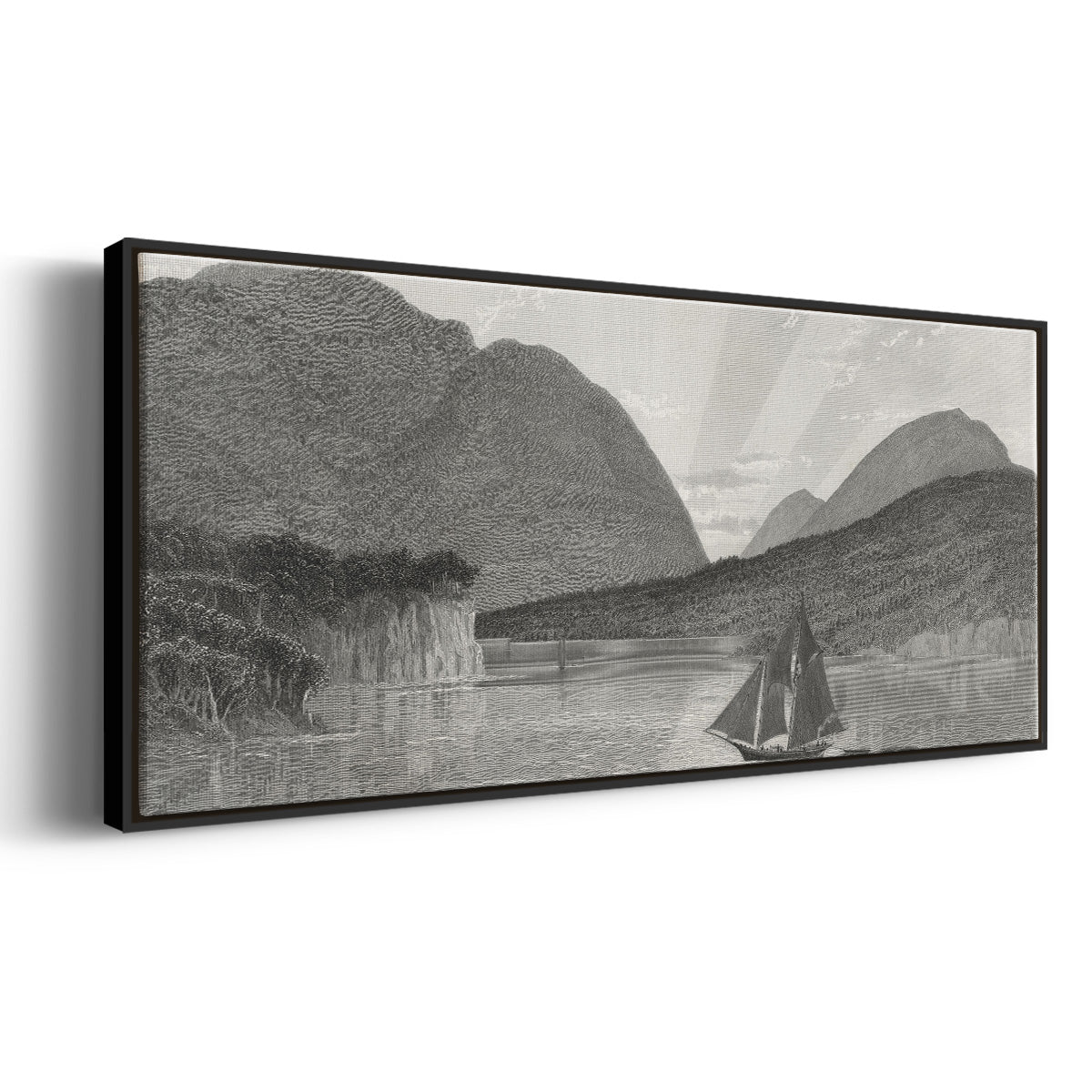 Mount Desert, Coast of Maine - Floater Framed Canvas Print