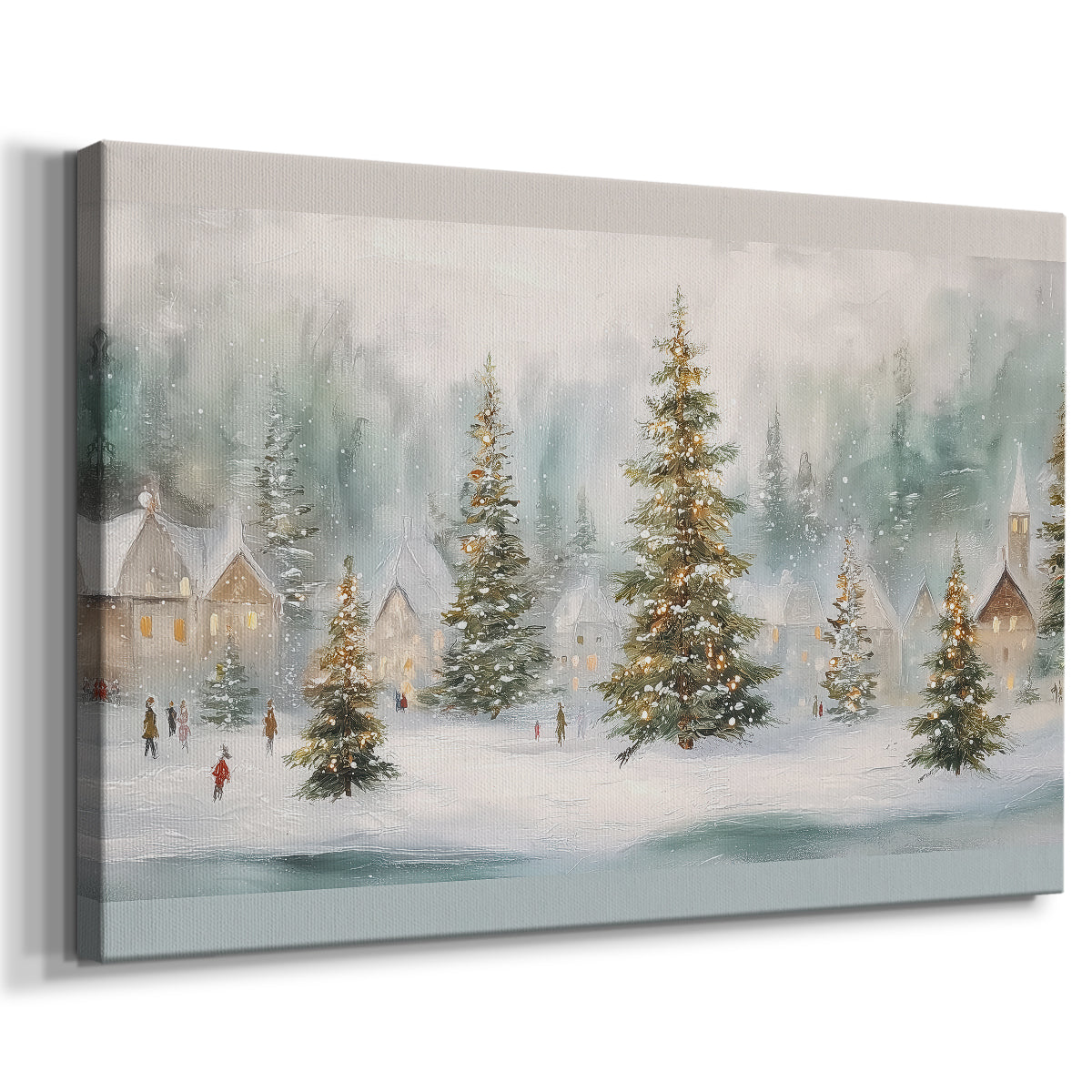 Manger of Snowwhite Whisper - Canvas Art Print