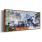The Europe Bridge Saint Lazare Station in Paris - Floater Framed Canvas Print