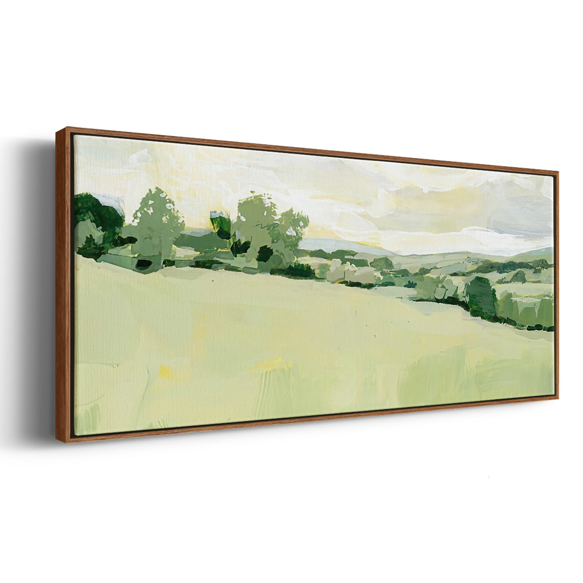 Pearly Pasture I - Floater Framed Canvas Print