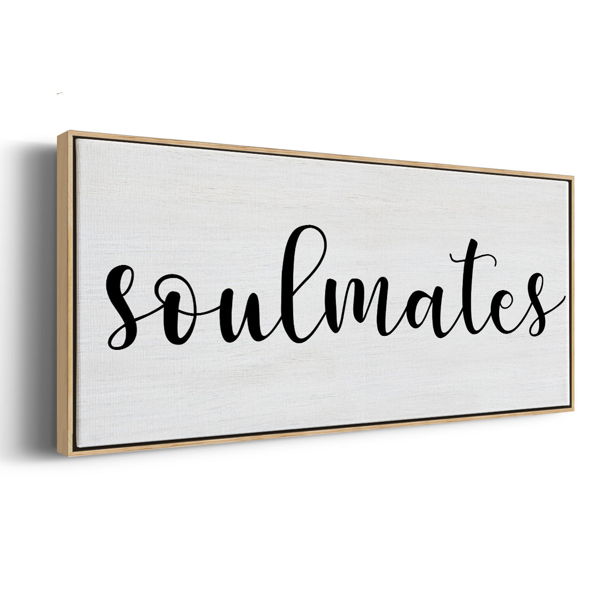 Soulmates - Floater Framed Canvas Print