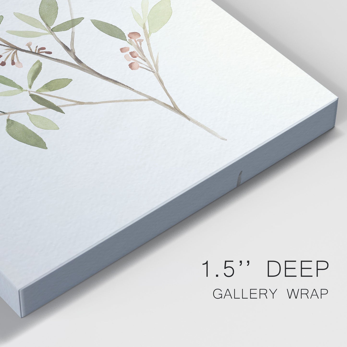 Single Sprig IV Premium Gallery Wrapped Canvas - Ready to Hang