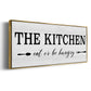 Eat Or Be Hungry - Floater Framed Canvas Print