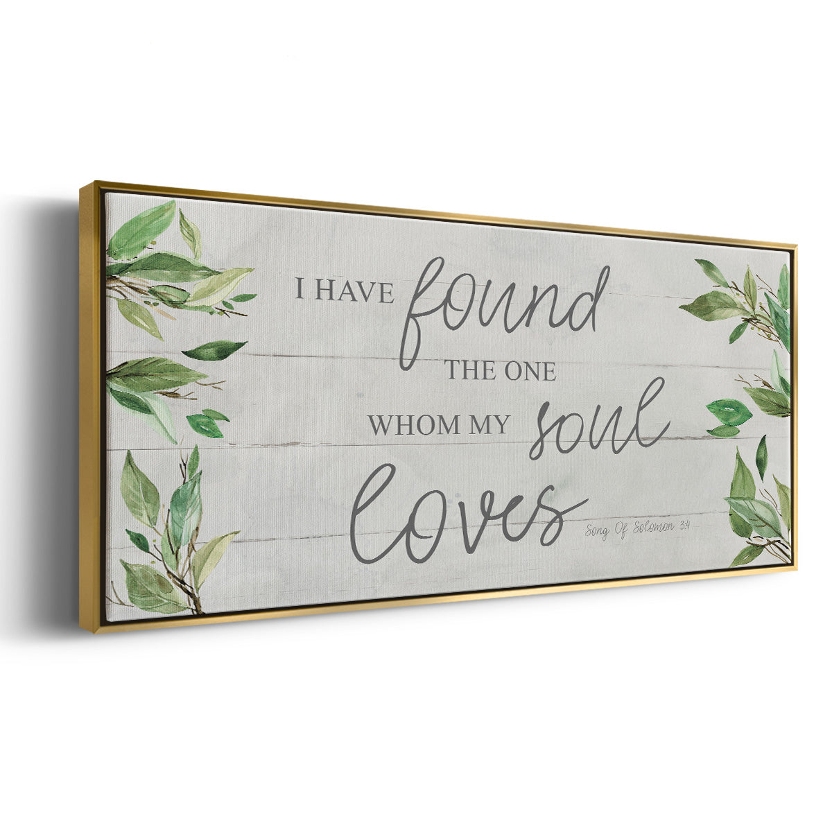 Soul Loves - Floater Framed Canvas Print