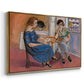Domino Players, 1921 - Floater Framed Canvas Print