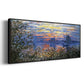 Sunset on the Seine - Floater Framed Canvas Print