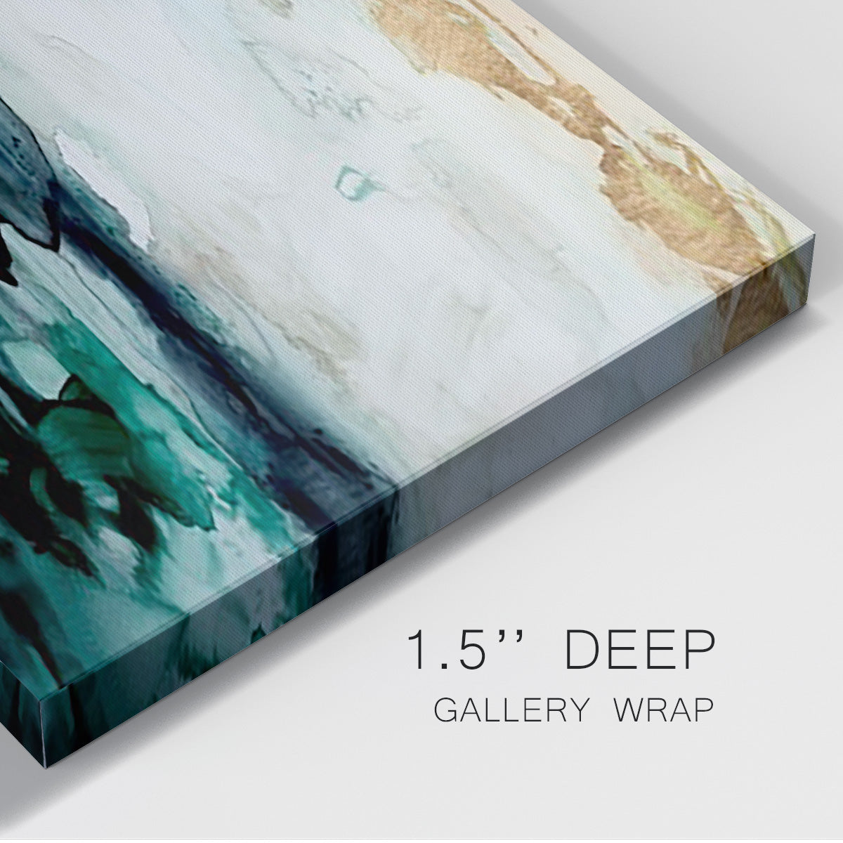 Sea Foam Flow I Premium Gallery Wrapped Canvas - Ready to Hang