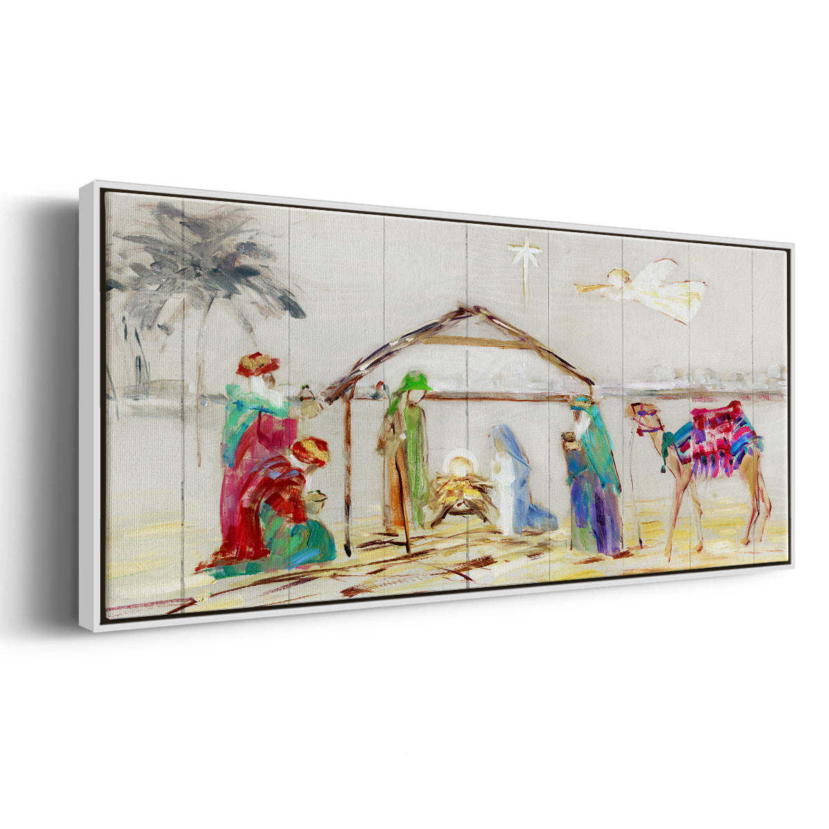 Nativity - Floater Framed Canvas Print