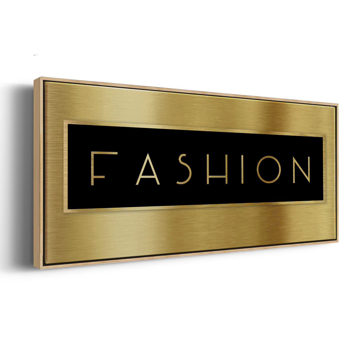 Gold Fashion - Floater Framed Canvas Print