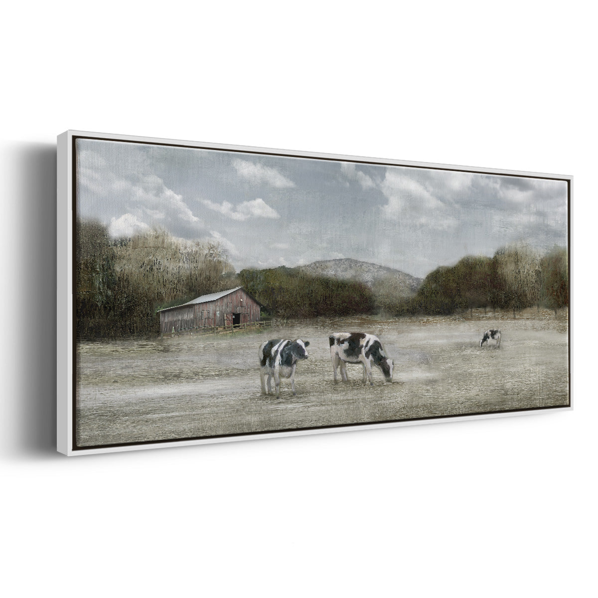 Country Satisfaction - Floater Framed Canvas Print