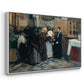 Kissing the Relic, 1893 - Floater Framed Canvas Print