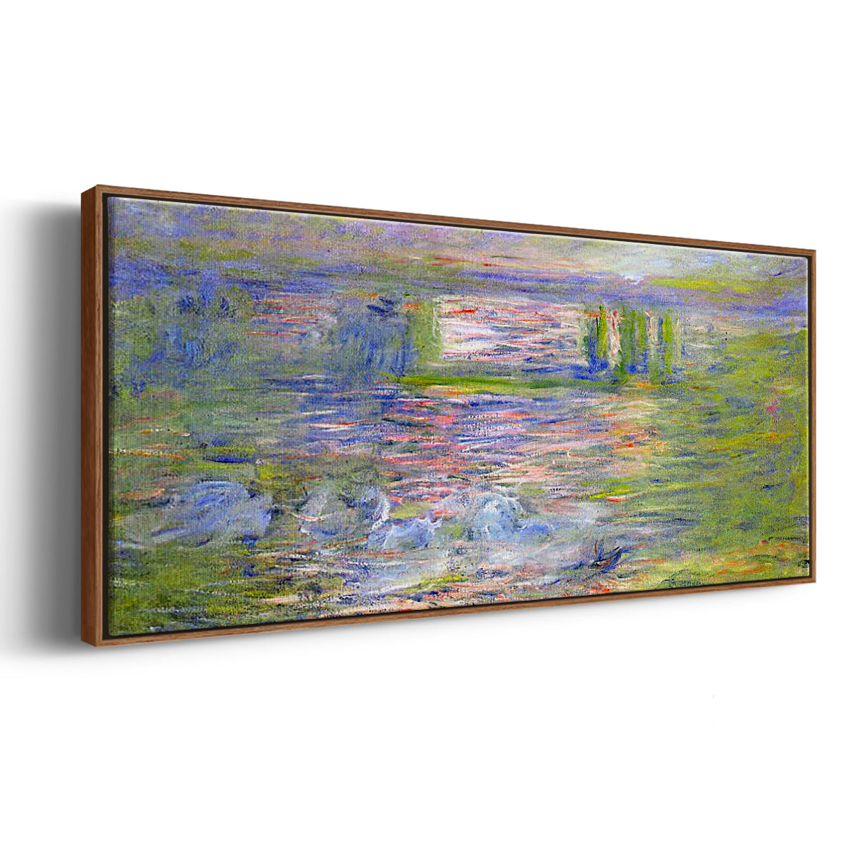 Charing Cross Bridge - Floater Framed Canvas Print