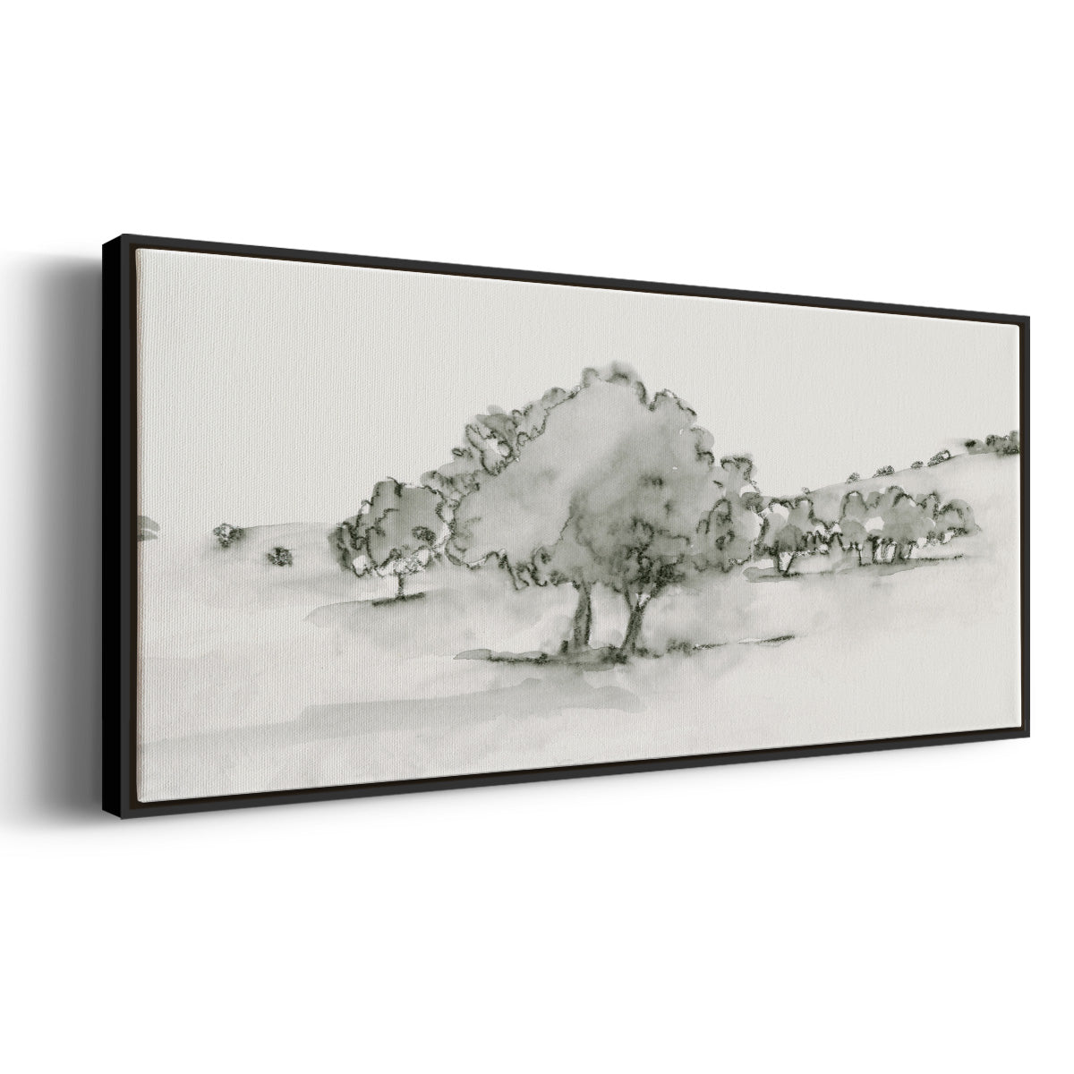 Scenic Scribble II - Floater Framed Canvas Print