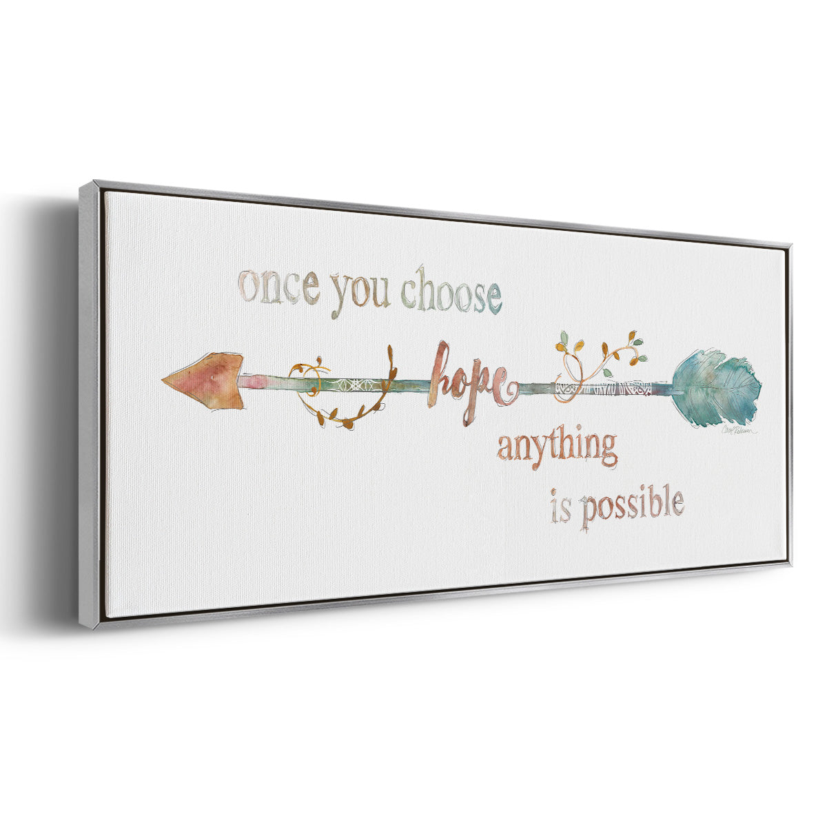 Arrow of Hope - Floater Framed Canvas Print