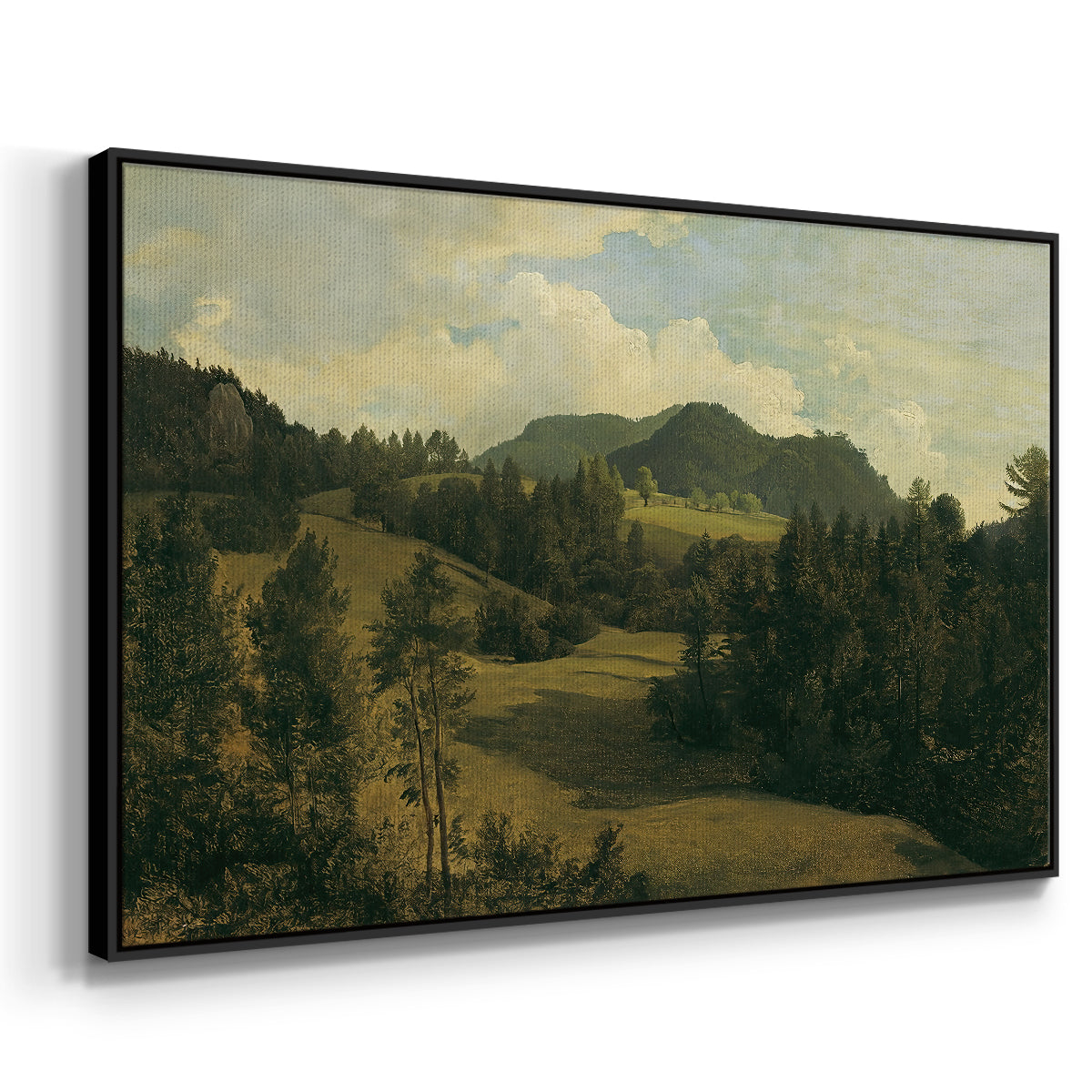 Landscape near Miesenbach, c. 1830 - Floater Framed Canvas Print