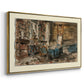 Cabinet de Flaubert à Croisset, 1874 - Floater Framed Canvas Print