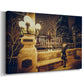 Chicago River Walk at Night - Gallery Wrapped Canvas