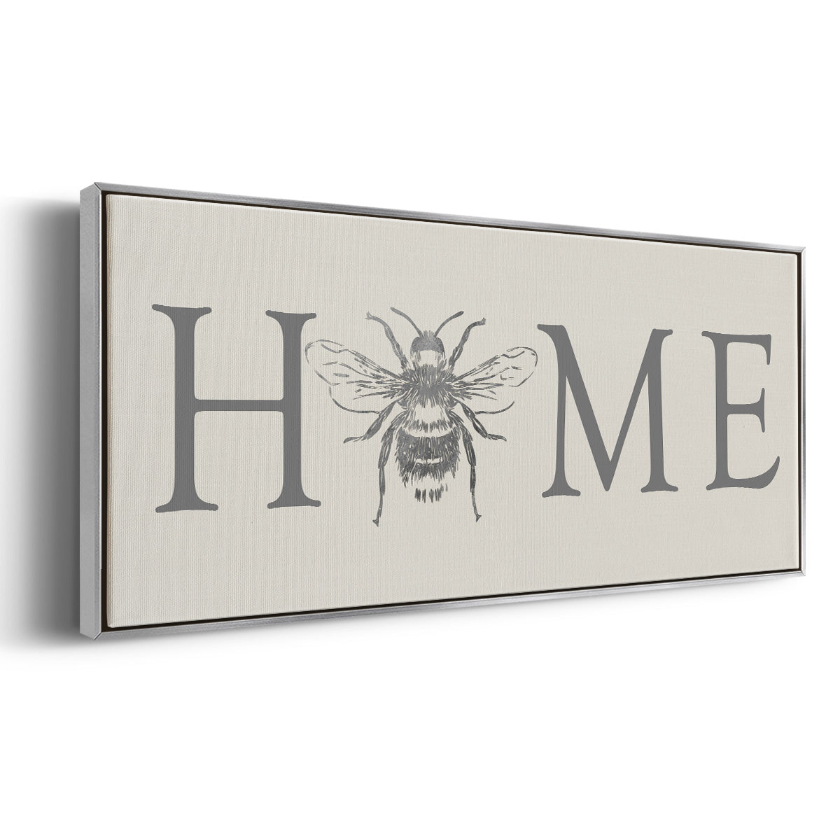 Bee Home - Floater Framed Canvas Print