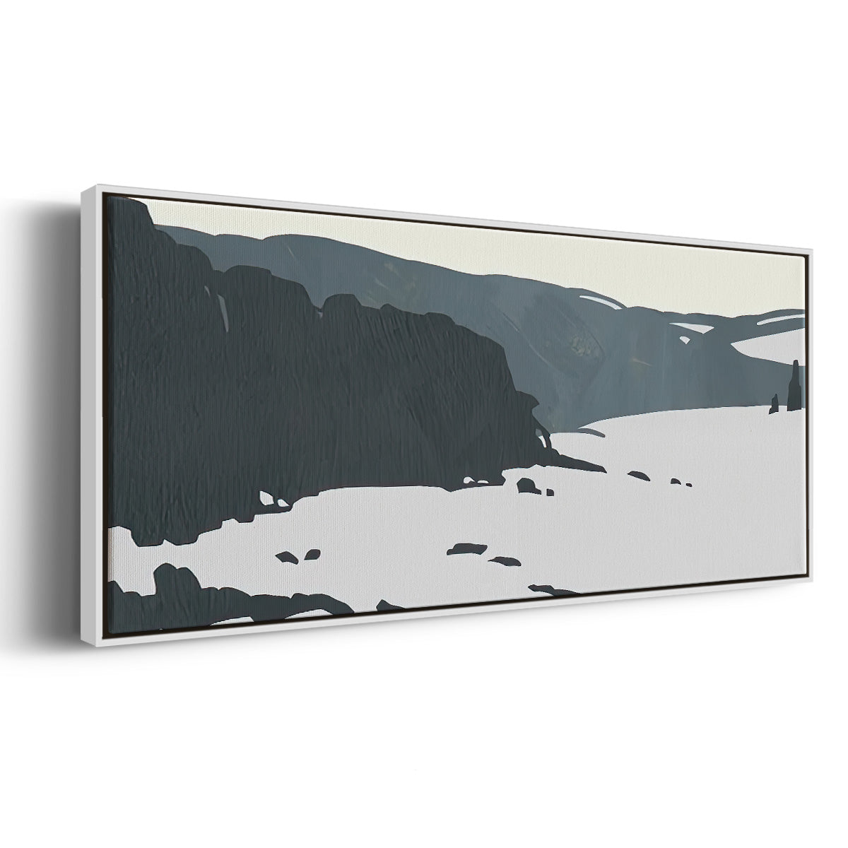 Cutter Island I - Floater Framed Canvas Print