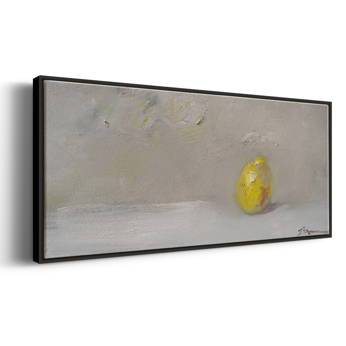 Lemon-Lime - Floater Framed Canvas Print