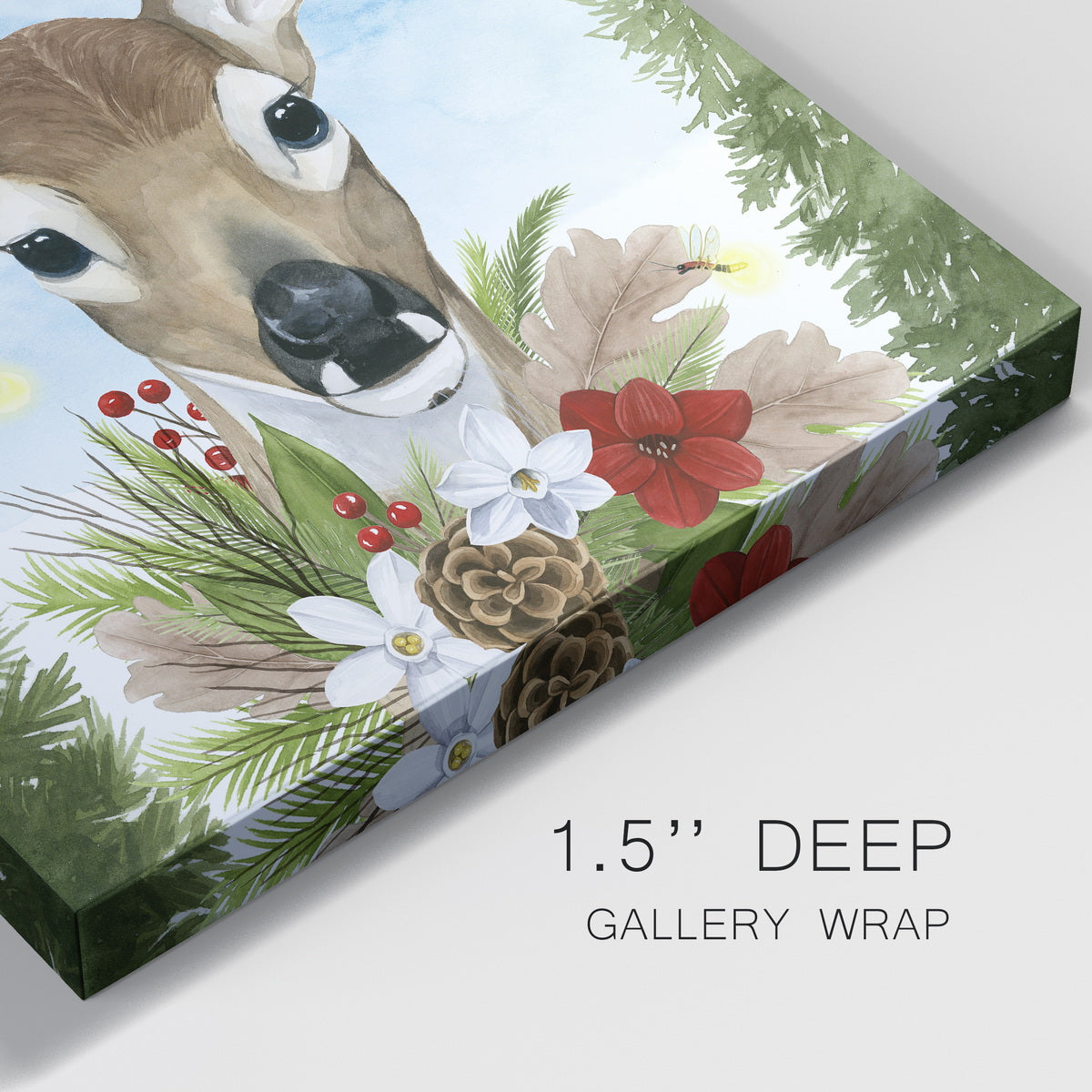 Forest Christmas I-Premium Gallery Wrapped Canvas - Ready to Hang