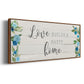 Love Builds - Floater Framed Canvas Print