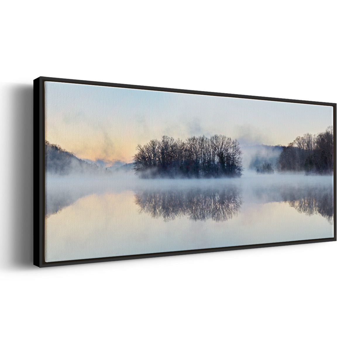 Scene on the Water VIII - Floater Framed Canvas Print
