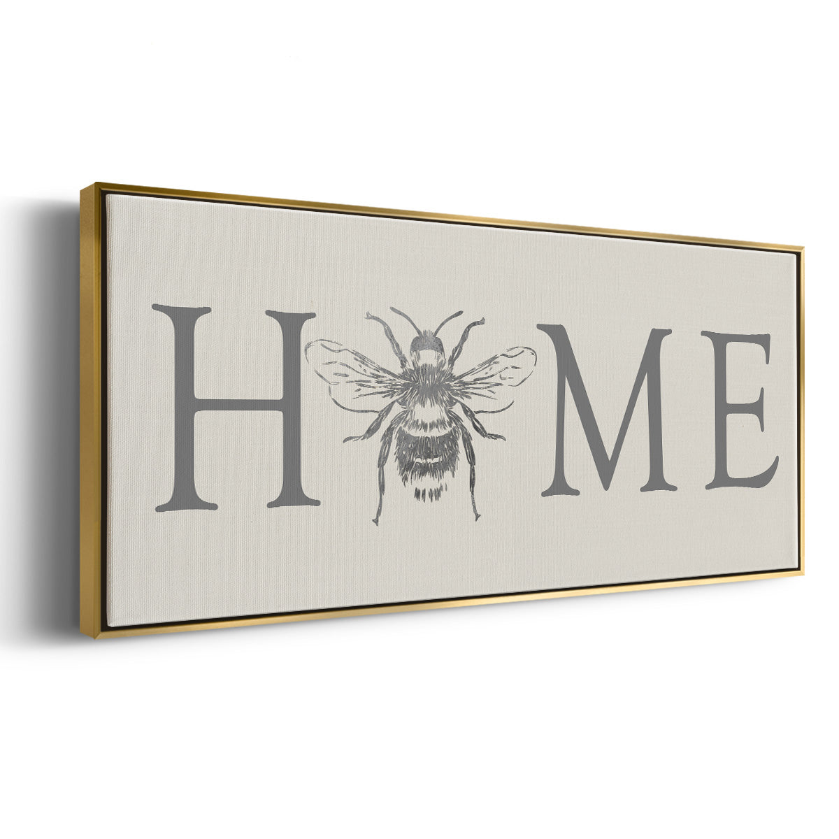 Bee Home - Floater Framed Canvas Print