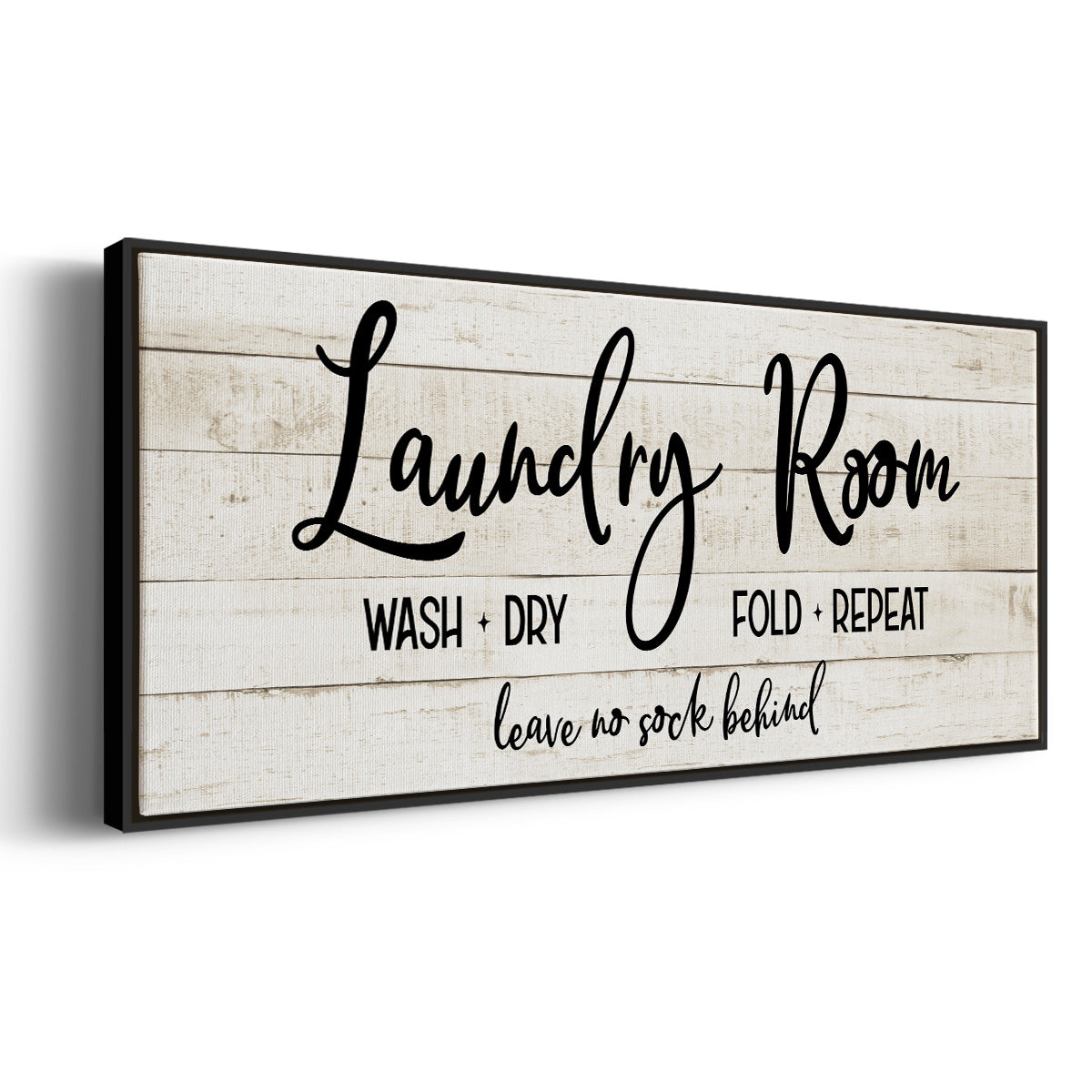 Leave No Sock Behind - Floater Framed Canvas Print