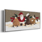 Skater Chorus Line - Floater Framed Canvas Print