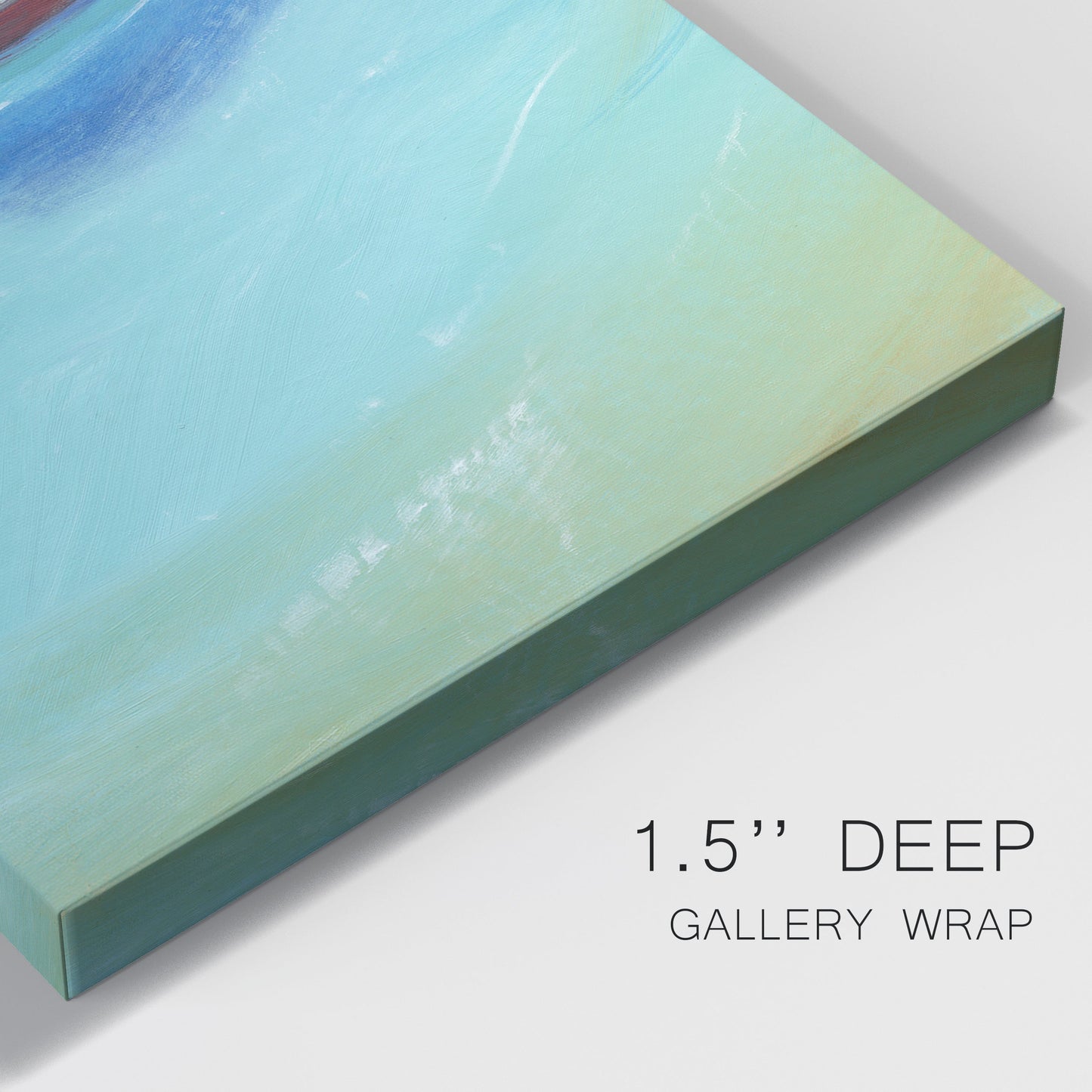 Anchored Dingy II Premium Gallery Wrapped Canvas - Ready to Hang