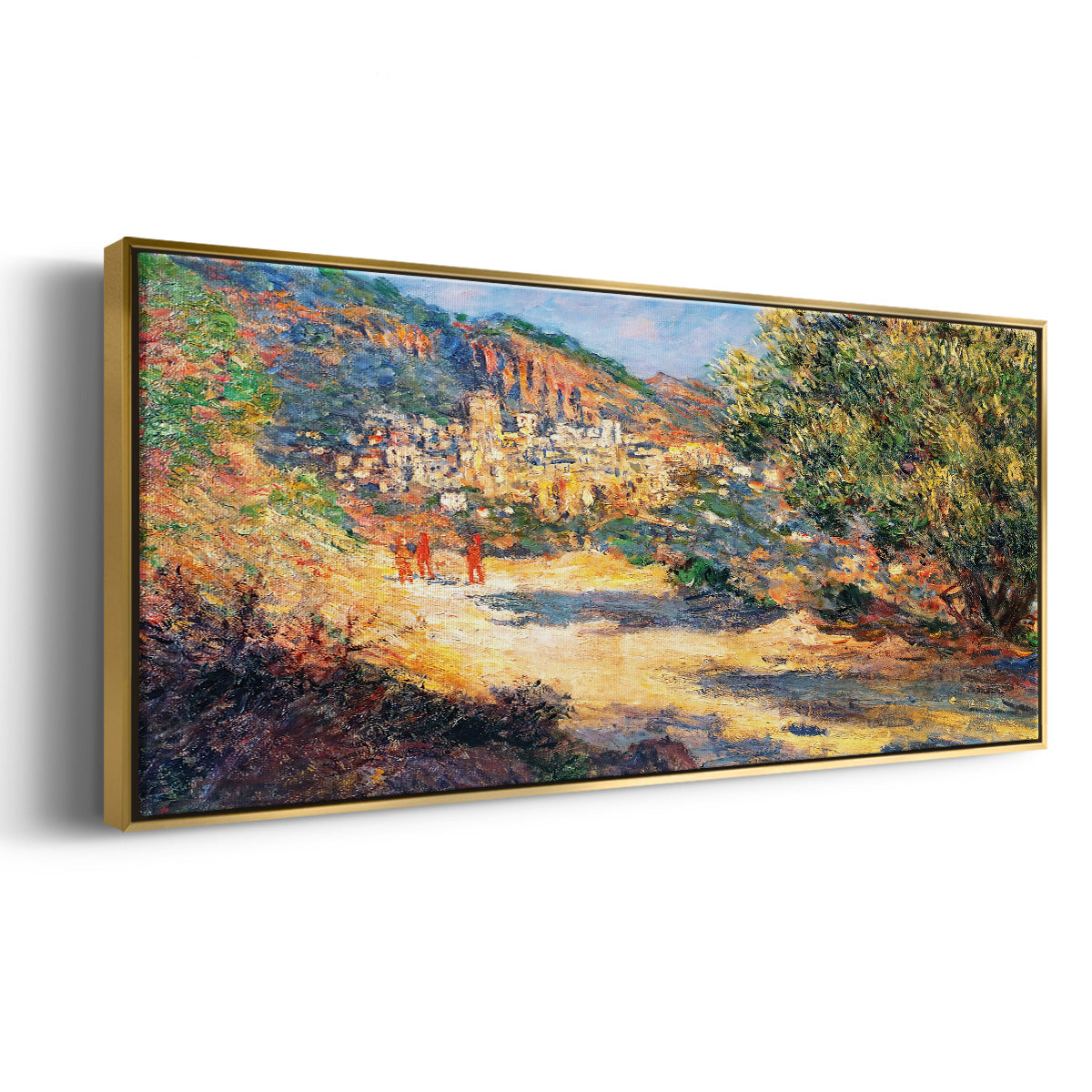 The Road to Monte Carlo, 1883 - Floater Framed Canvas Print